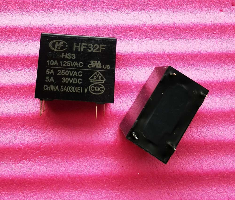 10pcs 5V HF32F-005-HS3 JZC-32F-005-HS3 5A 250VAC HONGFA Relay 4Pins