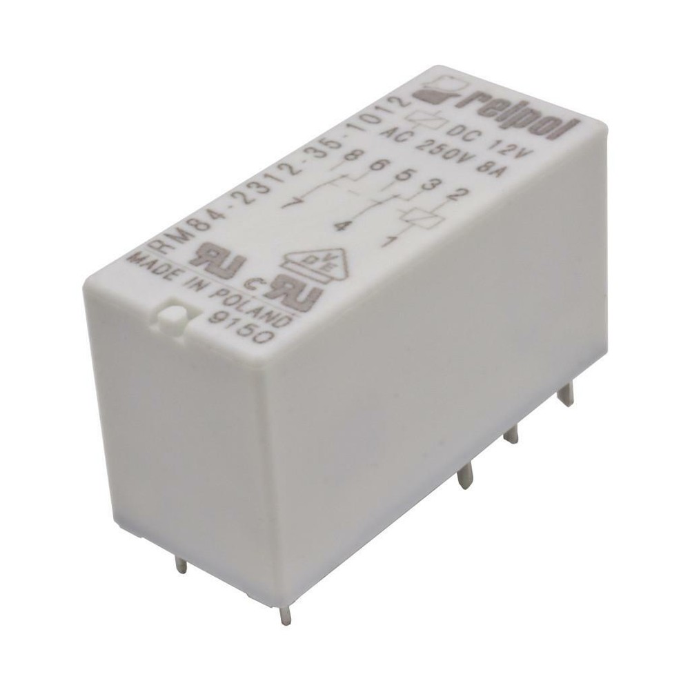 RELPOL RM84-2312-35-1012 2xUm 8A 12V 360R 250V AC Miniature Relay Relay 860710-