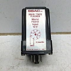 SSAC FS512 SOLID STATE FLASHER RELAY, 12V Input, 5AMP Res