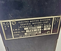 GE-EMD Relay 8361775 FTX 74VDC 10A 550 Ohm Coil 3NO 3NC Type 36330017-02