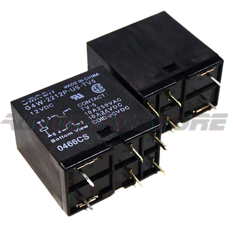 10Pcs G4W-2212P-US-TV5-12VDC Power Relay 10A 250VAC 6Pins~