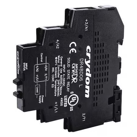 Crydom Dr48d06 Solid State Relay, 3 Phase, Screw Clamp, Din Rail, Scr