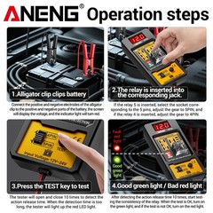 Relay Detector 11-25V ANENG RT01 Digital Universal 4/5 Pins Car Battery Vehicle