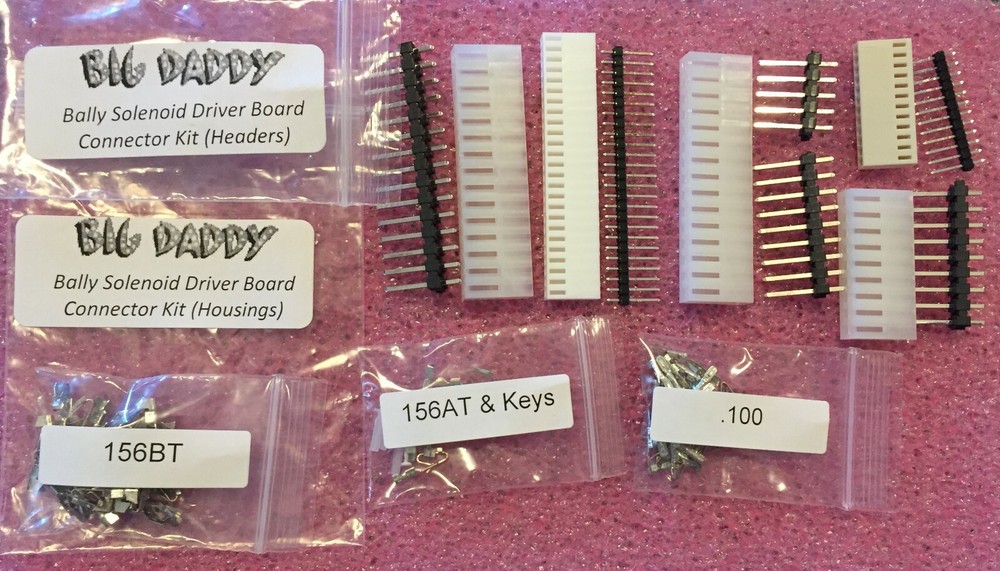 Complete Solenoid Driver Board Connector Kit for Bally/Stern pinball machines