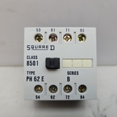 Square D Class 8501 P1.22 Auxiliary Contact Module Relay 12A Amp 660V New