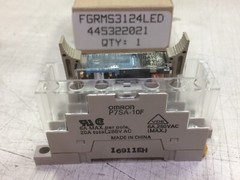 NEW OMRON 445322021 STI RELAY W/LED SOCKET 4 POLE 24VDC P7SA-10F-ND 6A/20A