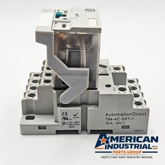 AutomationDirect 784-4C-24D Relay w/ 784-4C-SKT-1 Socket 24VDC 4PDT Used