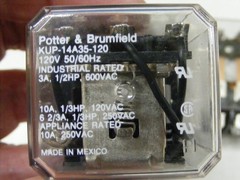 (2) Potter & Brumfield KUP-14A35-120 Relay Lot (zz10) (h)