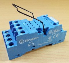 FINDER RELAY SOCKET 94.74 GENERAL PURPOSE 14PIN DINRAIL SCREW MOUNT 10A 300V