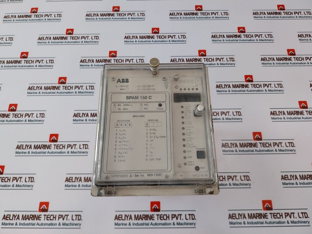 ABB SPAM 150 C Motor Protection Relay 1MYN745605-A 50Hz