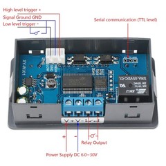 Delay Relay Module, DC 6-30V Timer Relay 12V 24V 0.01s-9999min 50mA Digital T…