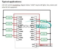 12V 8-Channel Bluetooth Relay Android Mobile Remote control Switch Motor Light