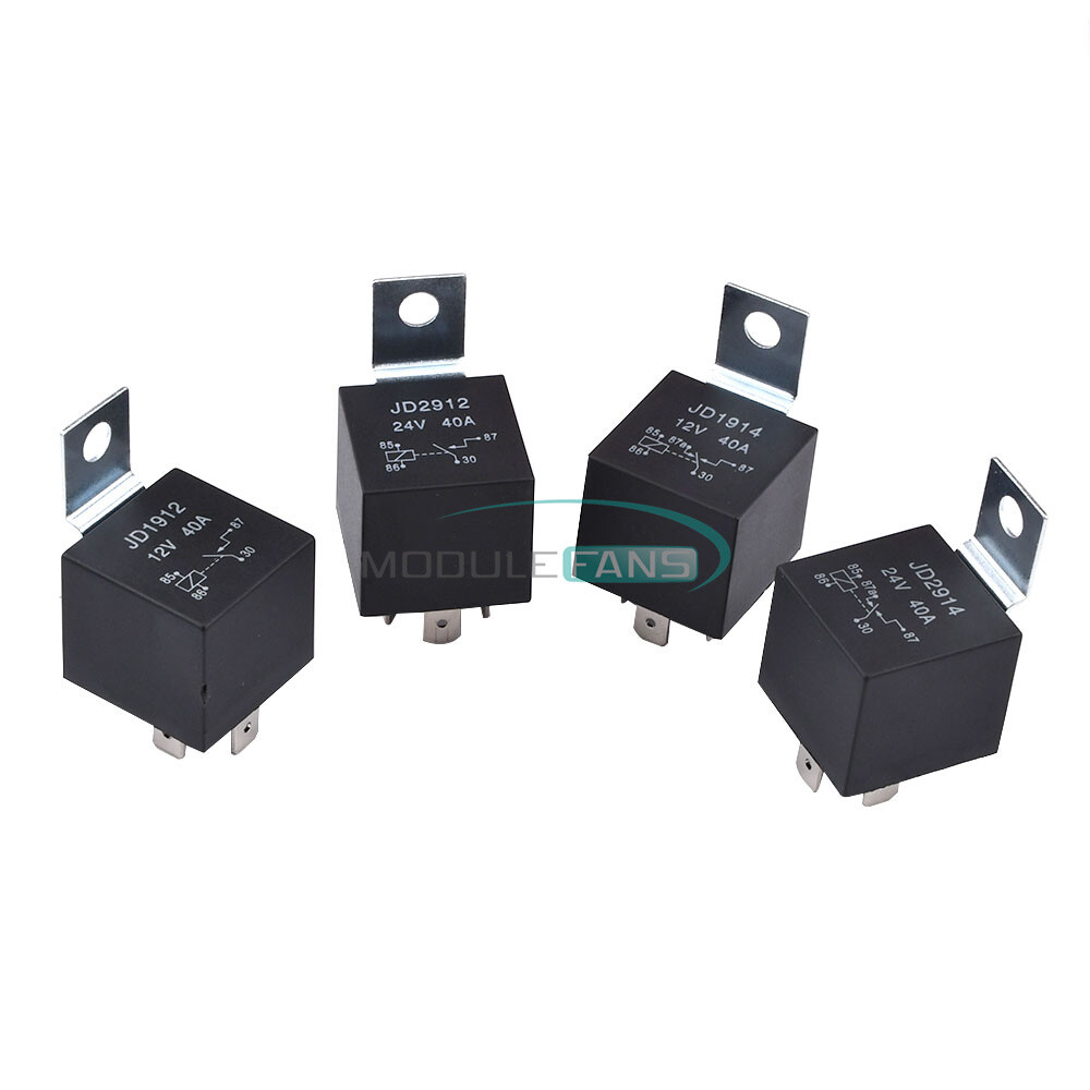 Car Relay 12V 24V 40A 4Pin 5Pin Waterproof Automotive Relay JD1912 JD1914