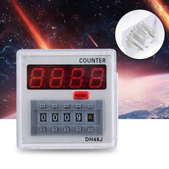 DH48J‑A Digital Counter Delay Time Relay LED Display 1‑999900 11‑Pin (24V AC CX4