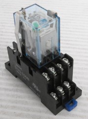 Omron MY4NJ-D2 24VDC 150VAC 3A Relay with SY4S-05DN 250V 6A Socket