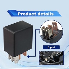 Car 12V 30A 5 Pin Relay Pack of 2 Universal Automotive Switch Electric