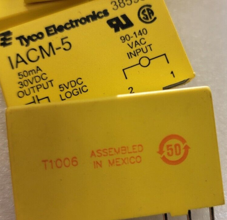IACM-5 TE / TYCO QTY 10 Relay SSR 6mA 280V AC-IN 0.05A 30V DC-OUT 5-Pin Slim Lin