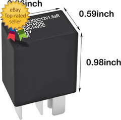 Relay Nvfmcs20Dc12V1.5Ar (Pack of 2) – 12VDC 5-Pin Automotive Power Relay