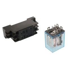A14071800ux0297 35mm DIN Rail DPDT 8P General Purpose Power Relay AC 24V Coil…