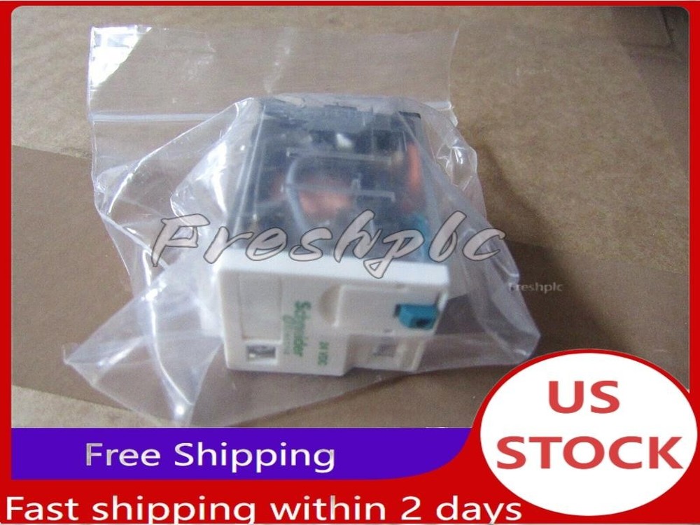 RXM2AB2BD Schneider PCB Mount 24V dc Coil DPDT 250VAC 12A Contacts US Free TAX