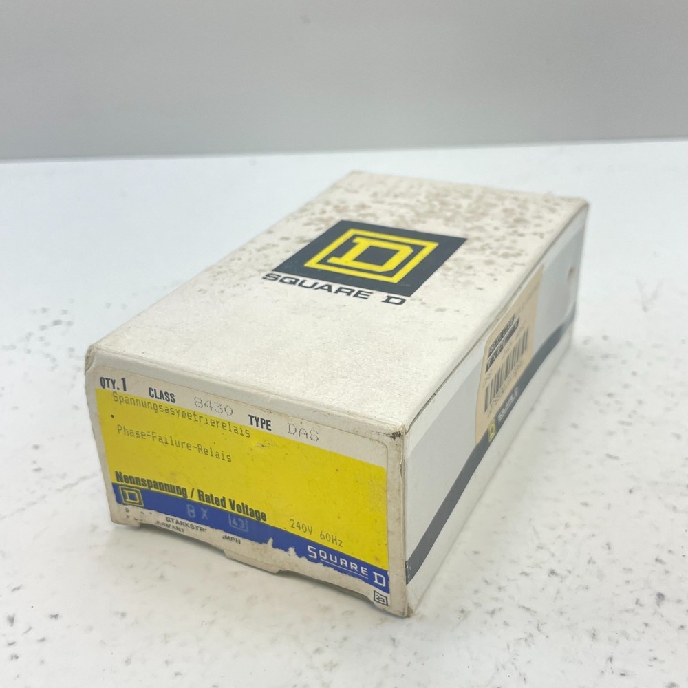 SQUARE D 8430 DAS PHASE FAILURE RELAY 240V 60HZ