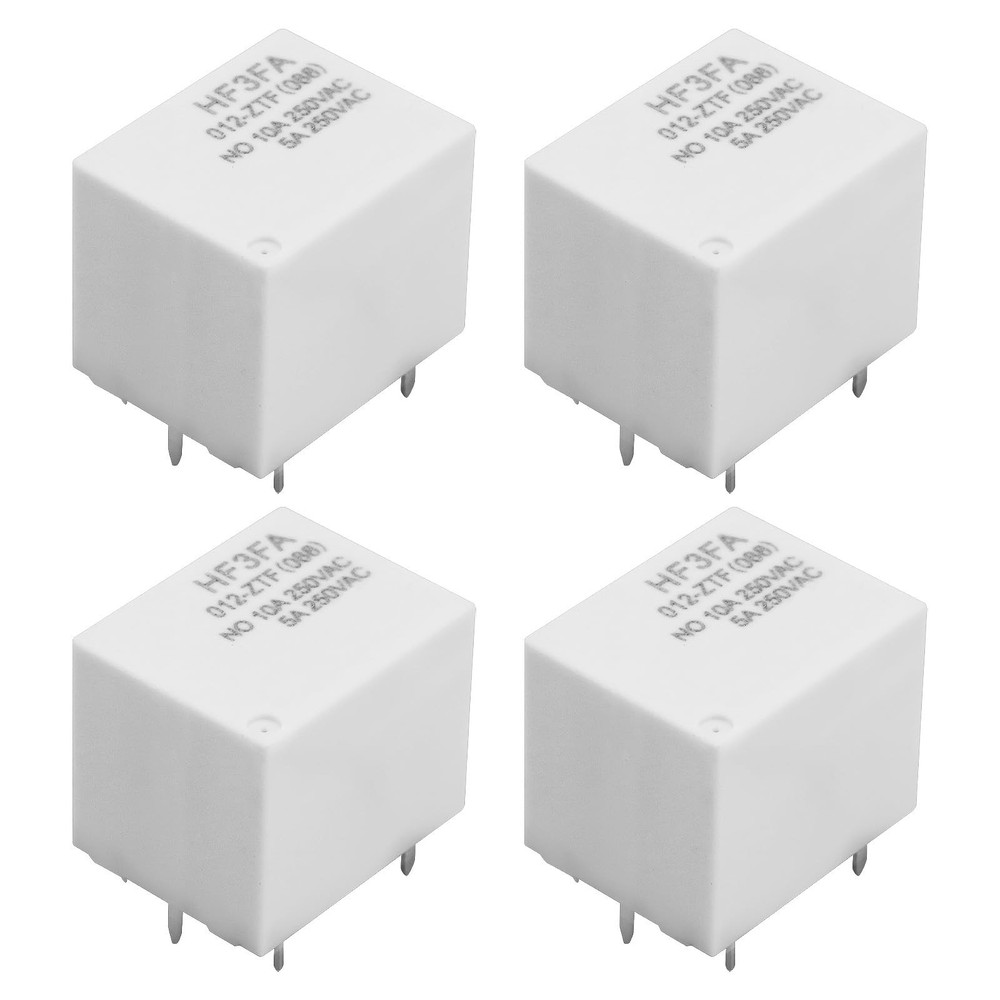 4pcs HF3FA 012-ZTF Small Power Relay 5pin Power Relay DC 12V 10A 250V Suitabl…