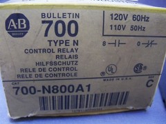 NEMA 700-N Low Profile Industrial Relay 700-N800A1 Series C Allen Bradley