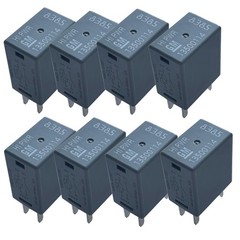 8 Pack 4-Pin SPST 12V 35A Multi-Purpose Relay for A/C, Fuel Pump, Horn, Ignition