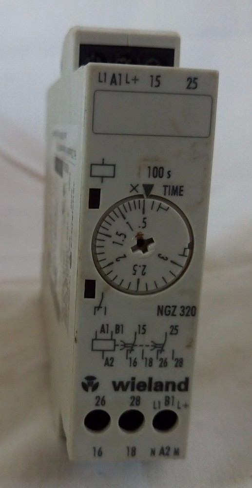 WIELAND R2.067.0460.0 ElectronTimer relay NGZ320 1,5s-30s, AC/DC 24-240V 50-60Hz