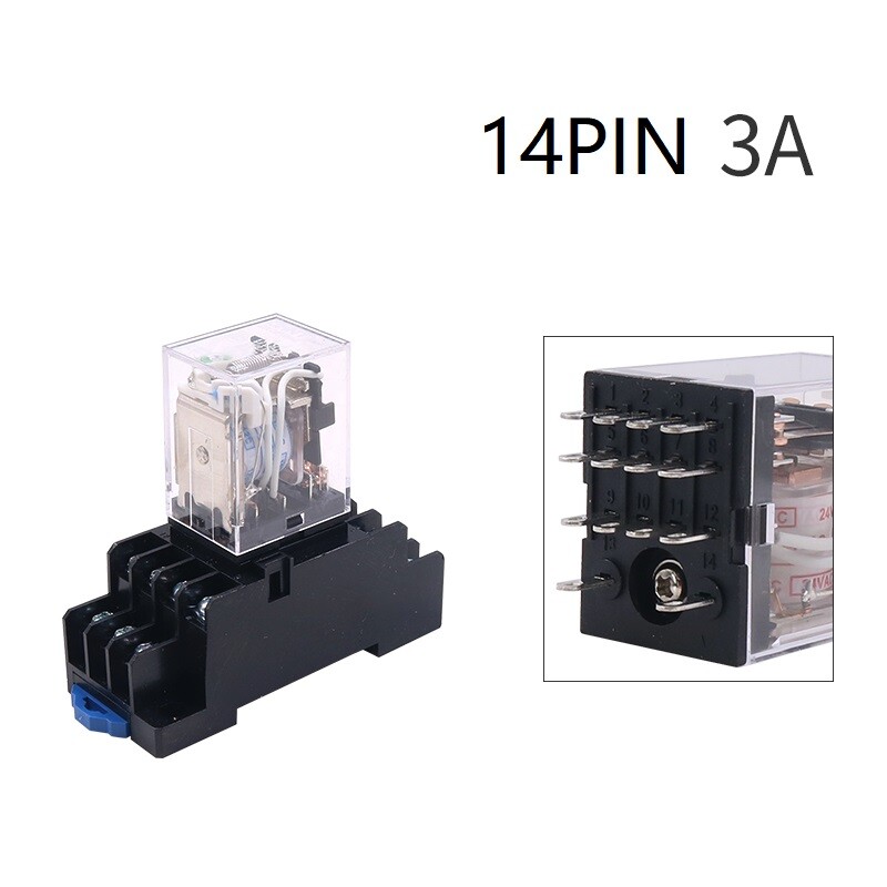 Intermediate Relay For CHINT JZX-22F/4Z DC AC 3A 14pin 12V 24V 36V 110V 220V