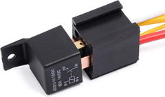 [5Pcs] Heavy Duty Truck Engine 4 Pin 80A 12V On/Off Normally Open Relay SPST Plu