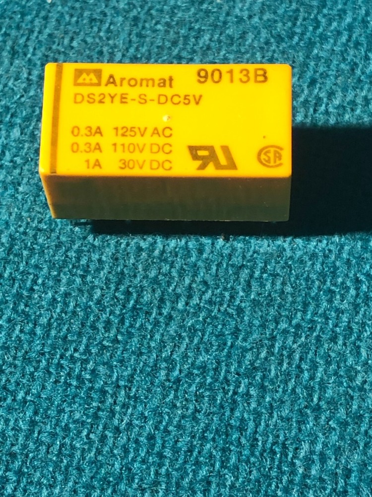 Relay DPDT, pcb mount, 5VDC single side stable, 0.3A @ 125VAC, sensitive