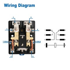 High Power Relay JQX-62F-2Z 12V DC 80A DPDT 2NO 2NC Electronmagnetic Relay, 3…