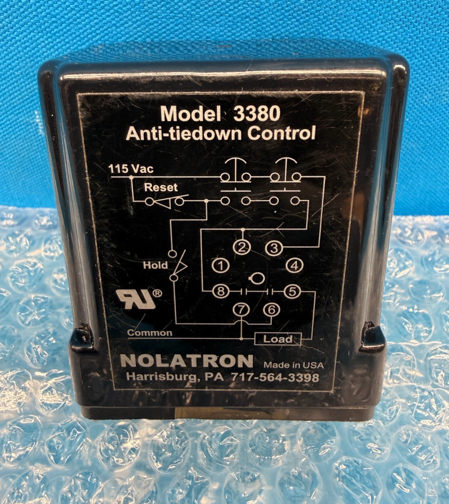 Nolatron Model 3380 Anti Tiedown Control Relay Module 115VAC Safety Control