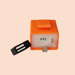 2Pcs 2-Pin 12V Speed Adjustable LED Electronic Flasher Relay Fix Motorcycle Turn