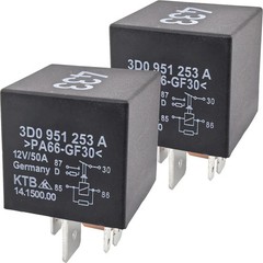 2-Pack 3D0951253A 433 Relay – 30A 12VDC 5-Pin SPDT Automotive Relay – Compatible