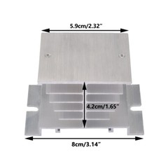 1-10Pcs SSR-25DA SSR-60DA 250V Solid State Relay Alloy Heat Sink 25/40/60/100A