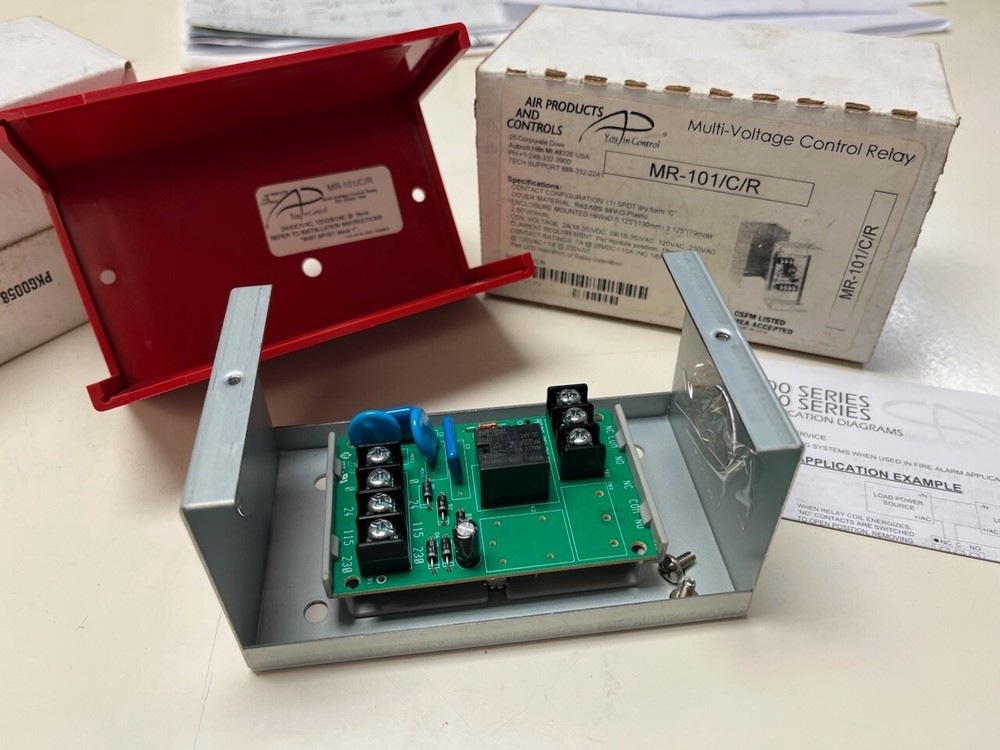 Multi Voltage control relays MR-101/C/R. Air products and Controls