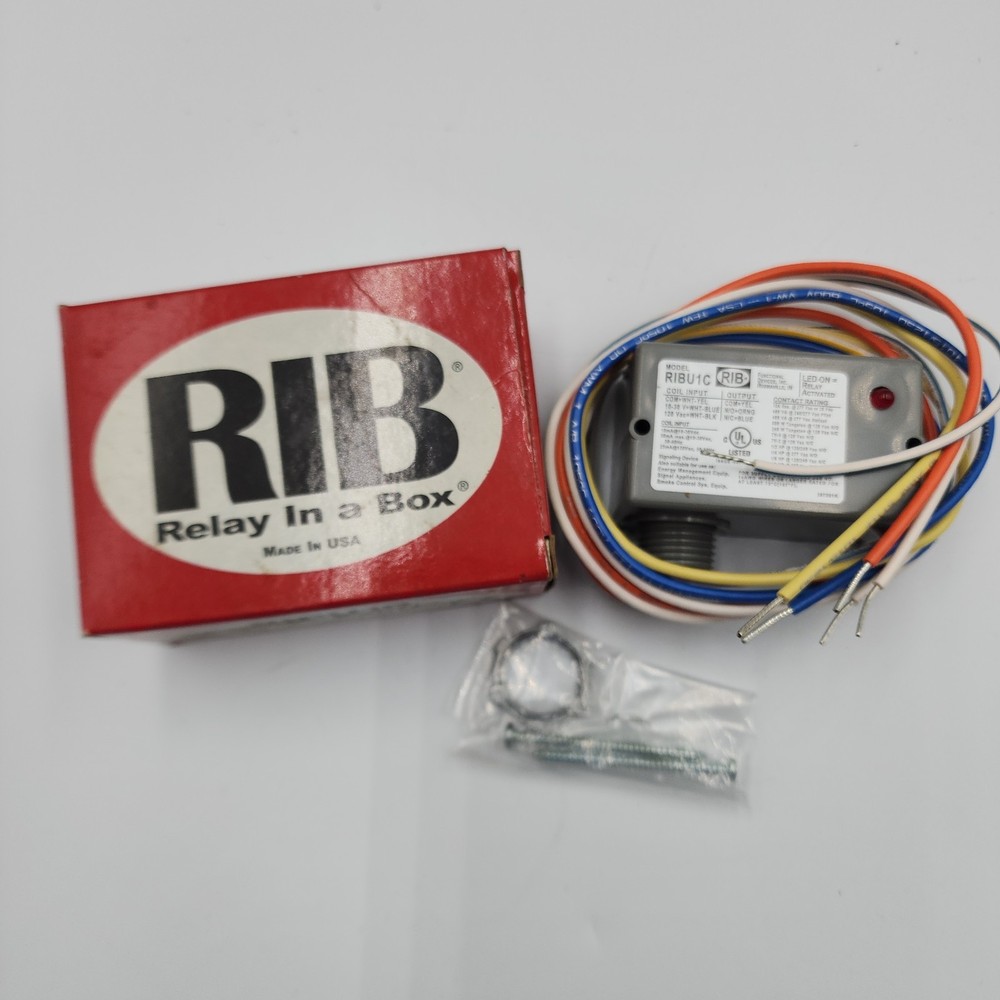 Functional Devices RIBU1C RIB 10A SPDT 10-30 VAC/DC/120 VAC Enclosed Relay
