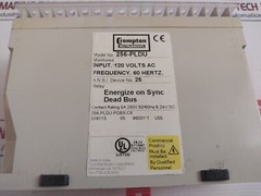Crompton Instruments 256-PLDU-PQBX-C6 Protector Relay 250V 50/60Hz