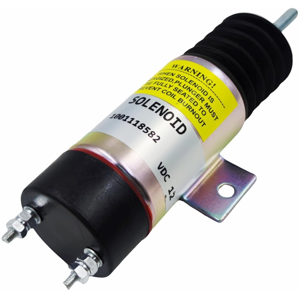 12V 2-Terminal Throttle Solenoid for Kubota Engine, Genie Boom Lift