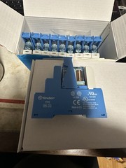 Finder Type 95.03 Socket + 40.31.7024.0000 Relay 12A 250V Lot of Ten (10)