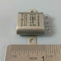 GE 3SAE1184A2 8 PIN MILSPEC ELECTROMAGNETIC RELAY