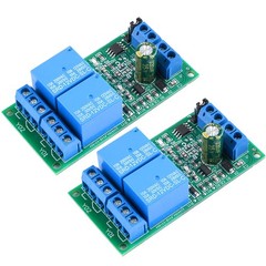 2PC DC 12V 24V 2-Way Interlock Relay Module Flip-Flop Latch Relay US