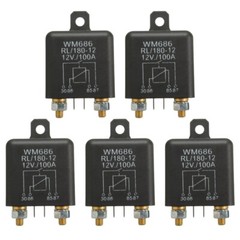 2X(5X 12V 100Amp 4-Pin Heavy Duty ON/OFF Switch Split Relay for Auto Boat7330