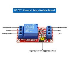 8-Pack 5V Relay Module – 1 Channel Optocoupler Board, High/Low Level Trigger for