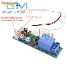 5V 12V 24V DC Infinite Cycle Delay Timer Relay Turn On-off Switch Loop Module US
