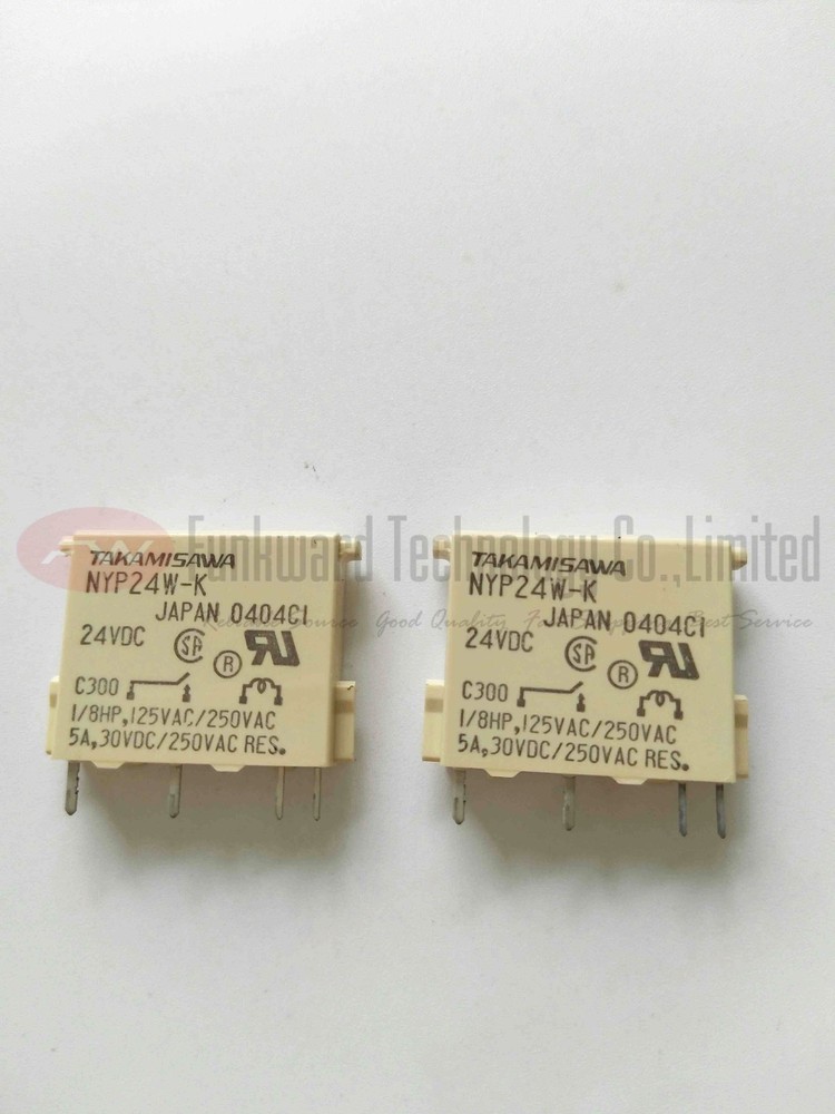 NYP24W-K Power Relay 5A 24VDC 4 Pins x 20PCS NEW