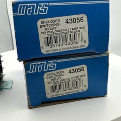 Mars 43056 Enclosed Switching Relay 24V Coil 50/60 HZ 11 Amp Max DPDT