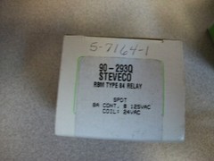 Steveco (White Rodgers) 90-293Q Rbm Type 84 Relay Spdt 8A Cont@125Vac 24Vac Coil